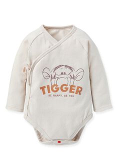 Disney Tigger Newborn Cotton L/S Bodysuit, Khaki, hi-res