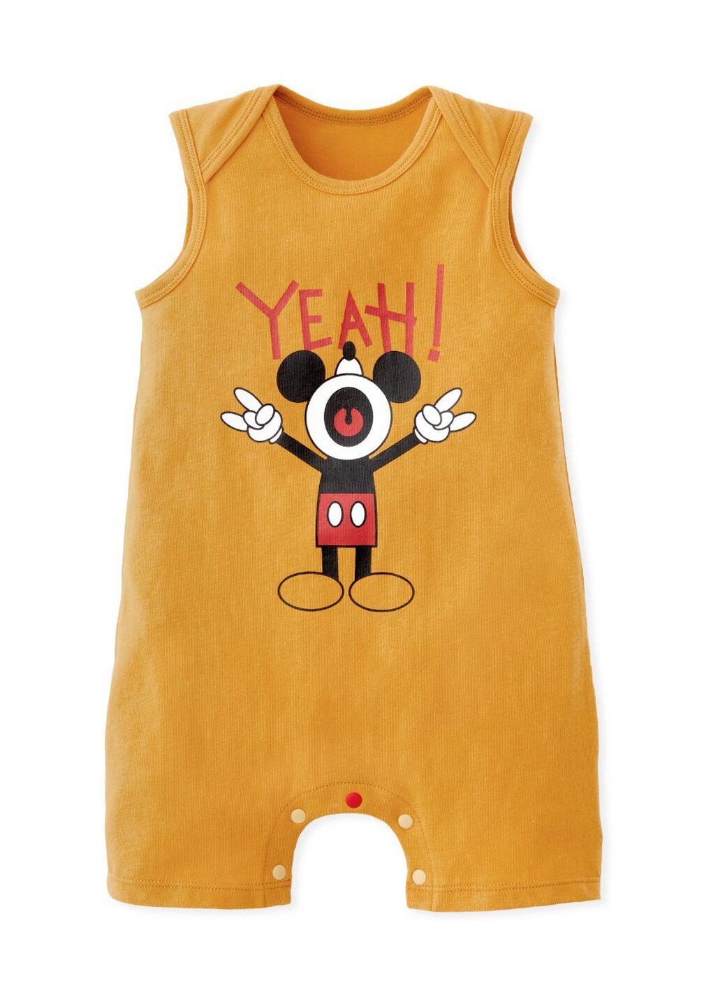 Disney Yeah! Mickey Baby Cotton Sleeveless Romper, , hi-res image number 0