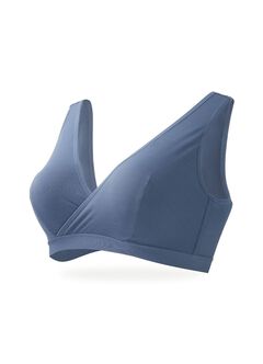 Ultra Breezy Crossover Nursing Sleep Bra, Periwinkle, hi-res