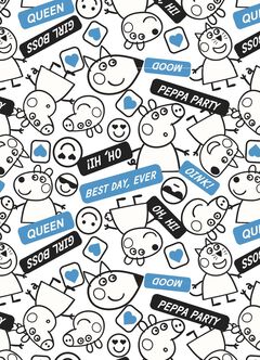 Label Peppa Pig Baby Cotton S/S Bodysuit 2 Pcs Pack, Blue, hi-res