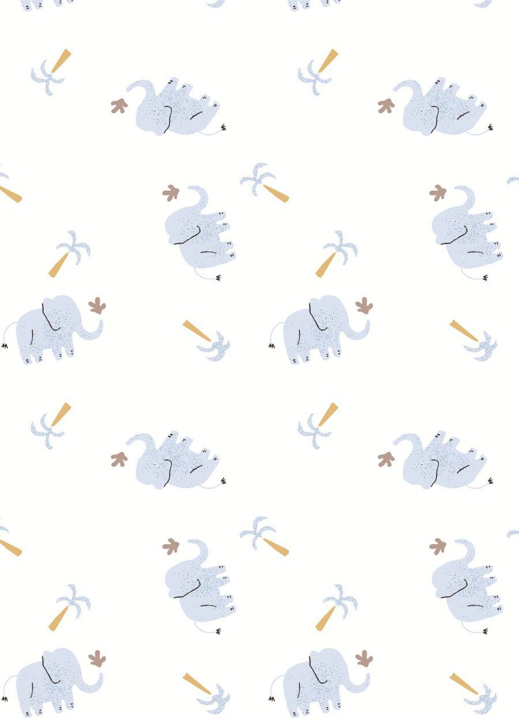 Blue Elephant Baby Cotton Short Sleeve Bodysuit 2 Pcs Pack, , hi-res image number 4