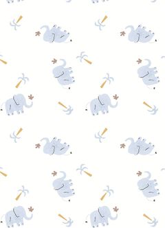 Blue Elephant Baby Cotton Short Sleeve Bodysuit 2 Pcs Pack, , hi-res