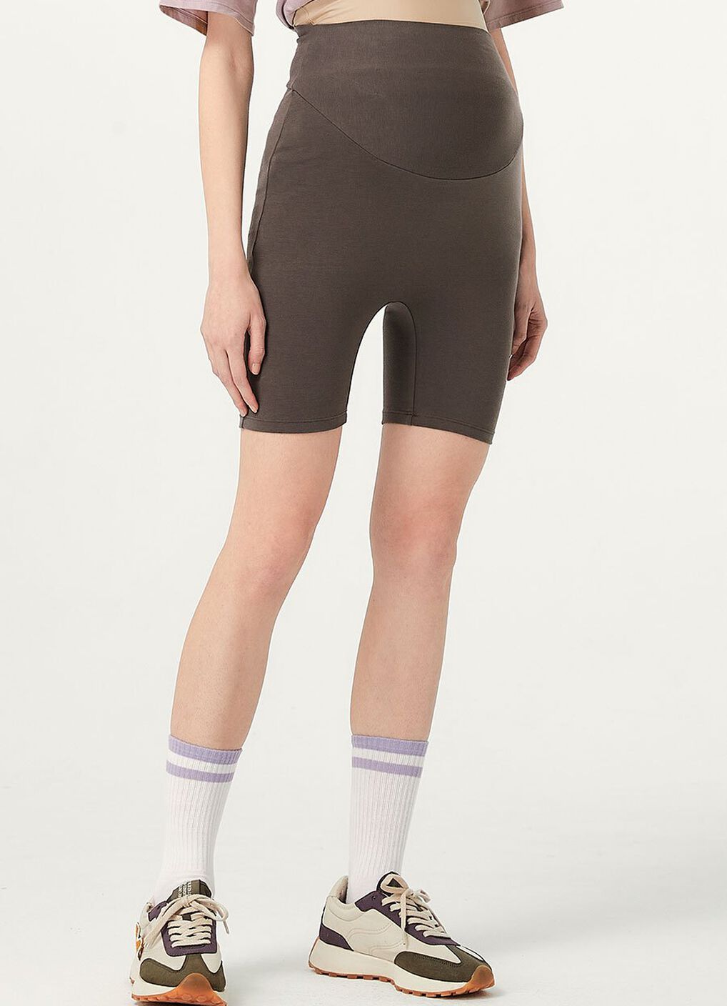 Ultra-Stretch Maternity Biker Shorts, , hi-res image number 1