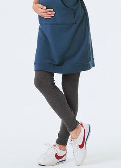 Maternity Yoga Warm Leggings, Charcoal, hi-res