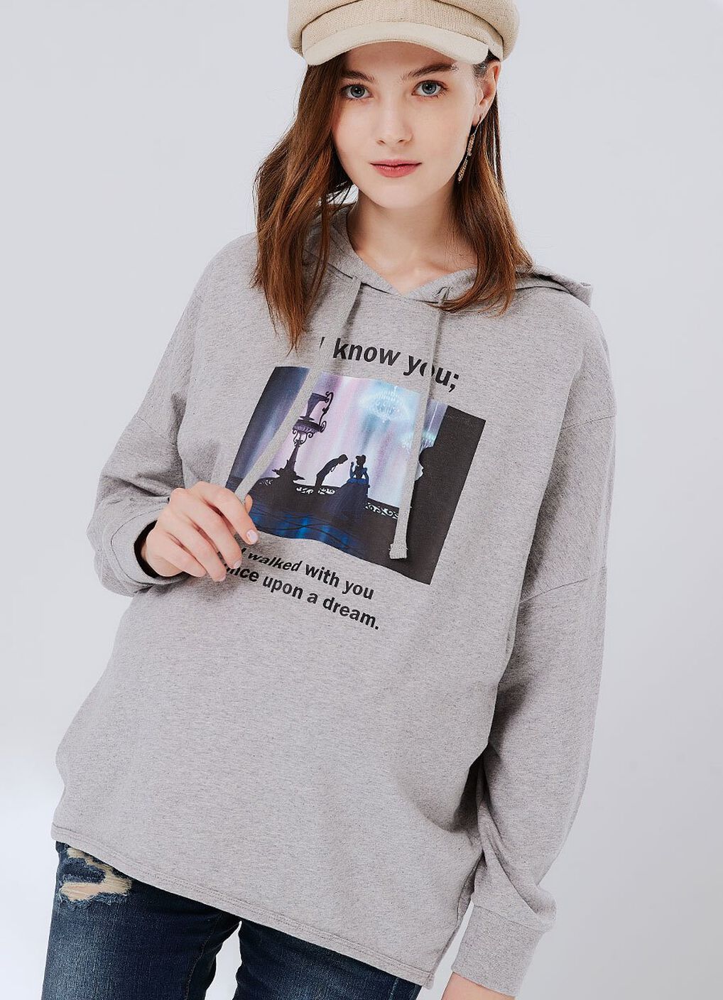 Disney Princess Maternity & Nursing Hoodie, Silver, hi-res image number 0