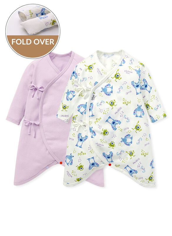 Disney Monsters University Newborn Cotton L/S Romper 2 Pcs Pack