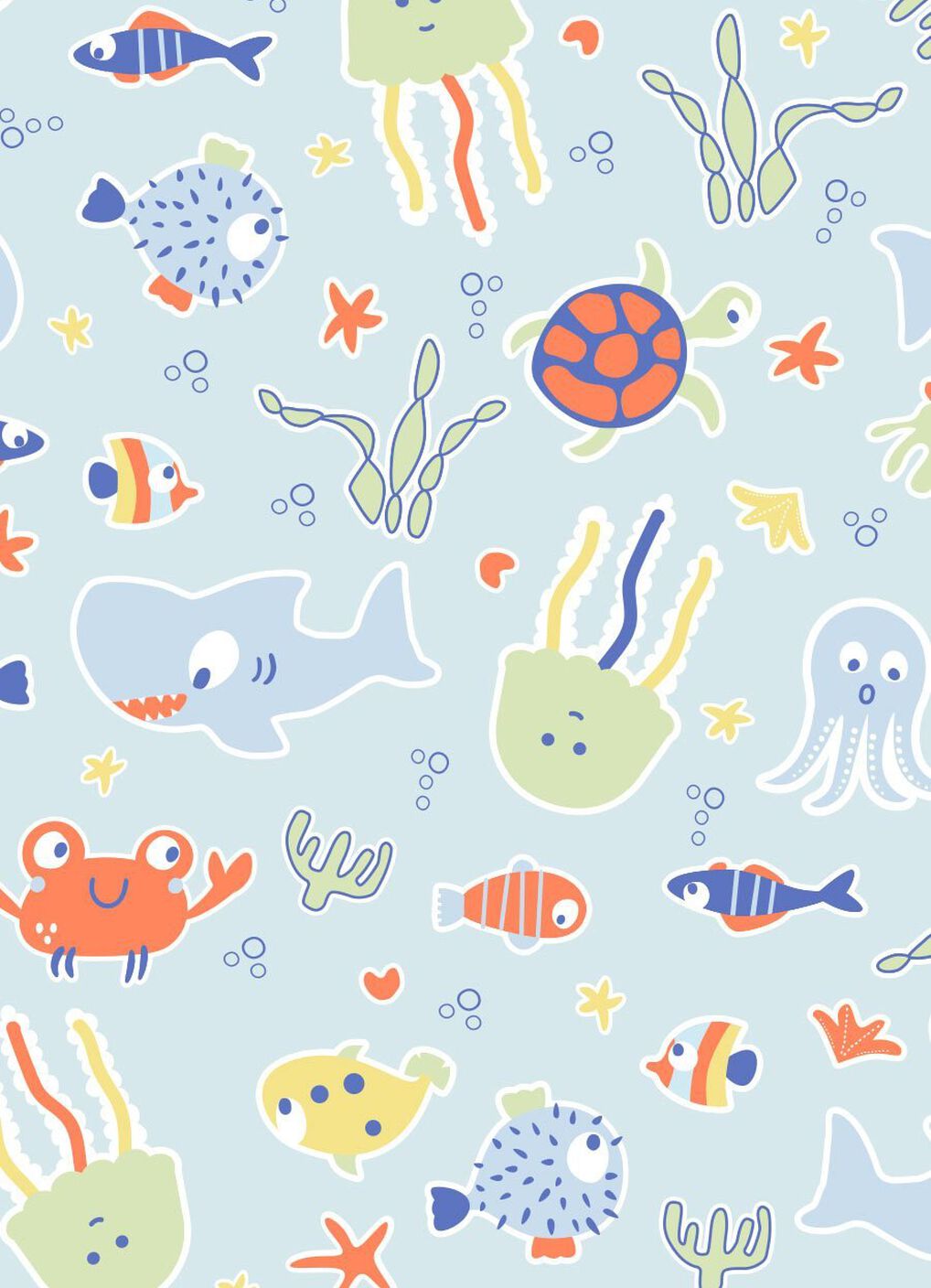 Lightweight Optimum Temp. Sleep Suit-Sea World, , hi-res image number 3