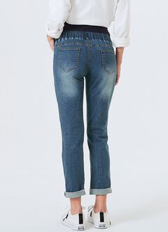 Ripped Detail Maternity Jeans, , hi-res