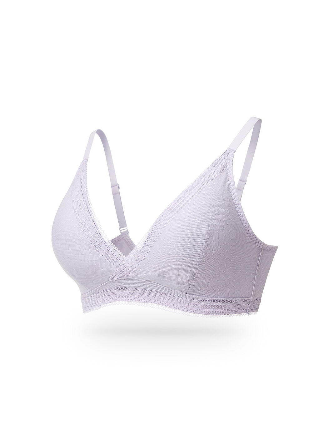 Breezy Lace Crossover Maternity & Nursing Bra, Lilac, hi-res image number 6