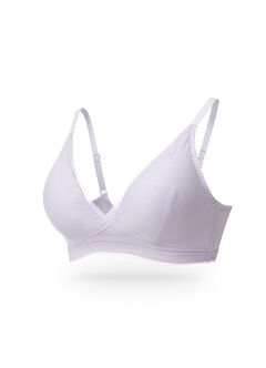 Breezy Lace Crossover Maternity & Nursing Bra, Lilac, hi-res