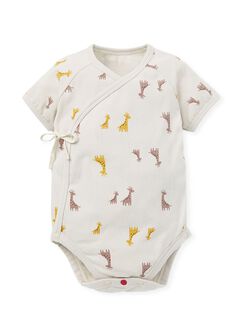 Giraffe Newborn Cotton S/S Bodysuit 2 Pcs Pack, , hi-res