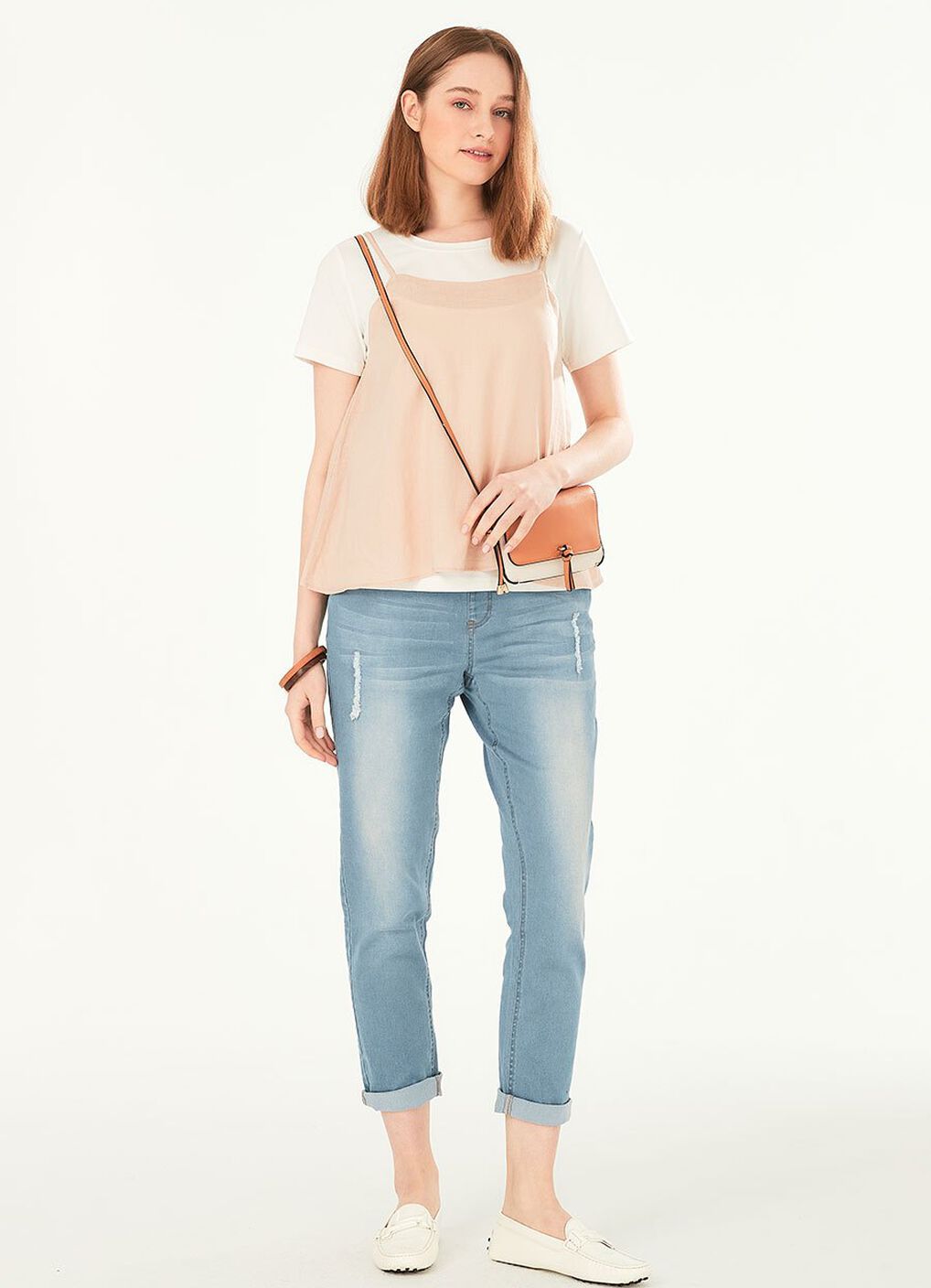 2 in 1 Maternity & Nursing Spliced Top, , hi-res image number 4