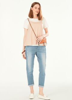 2 in 1 Maternity & Nursing Spliced Top, , hi-res