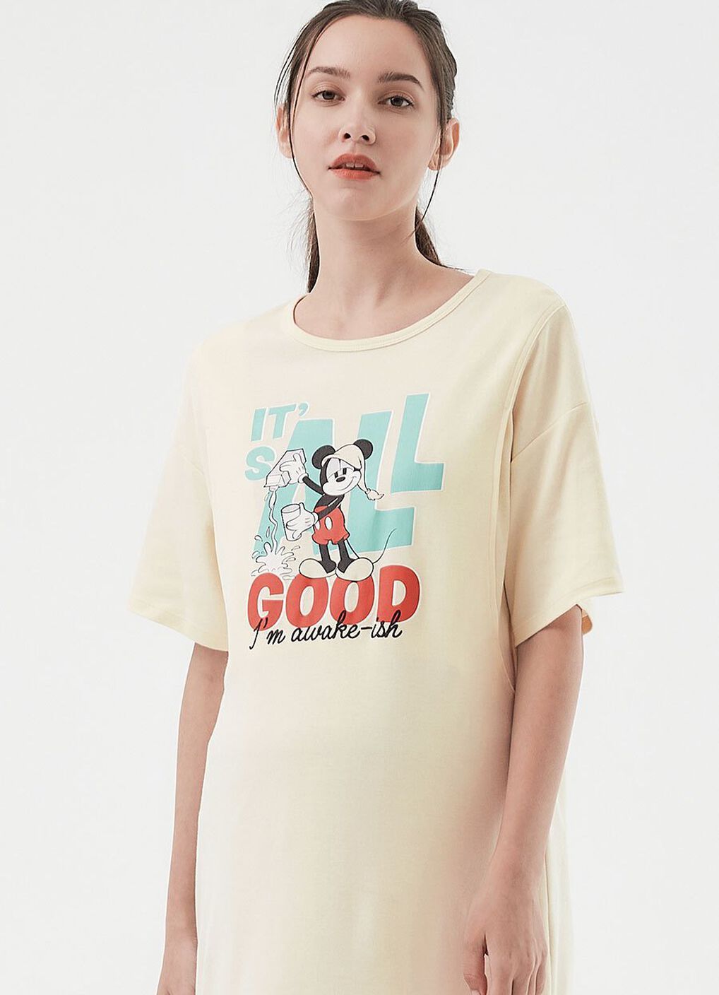 Disney Morning Mickey Maternity & Nursing Pyjama Dress, , hi-res image number 0