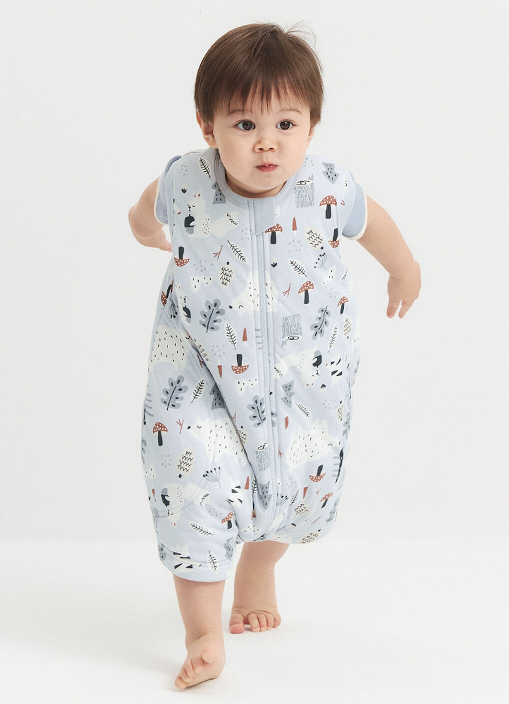 Lightweight Optimum Temp. Sleep Suit-Forest Family, , hi-res image number 2