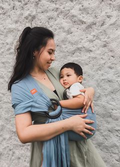 Solid Linen Baby Ring Sling, , hi-res