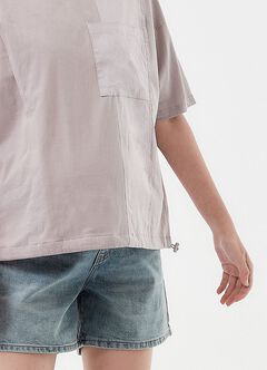 Blend Short Sleeve Maternity & Nursing Top, , hi-res