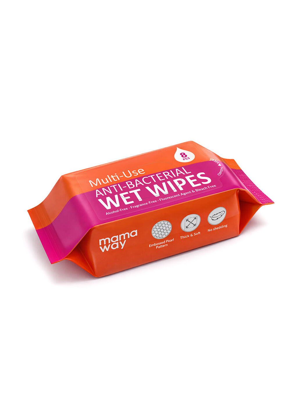 Multi-Use Anti-Bacterial Wet Wipescarry-on bag (4packs per set), , hi-res image number 0