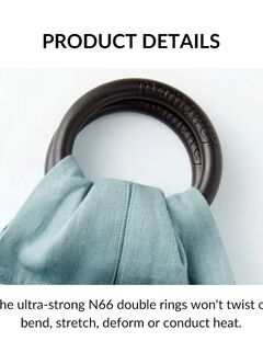 Solid Linen Baby Ring Sling, , hi-res