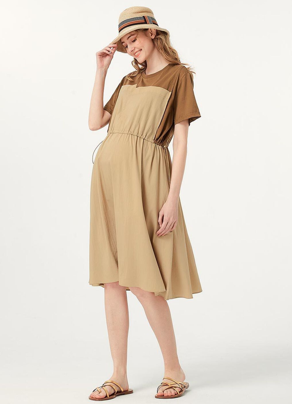 Patchwork M&N Dress, Brown, hi-res image number 5