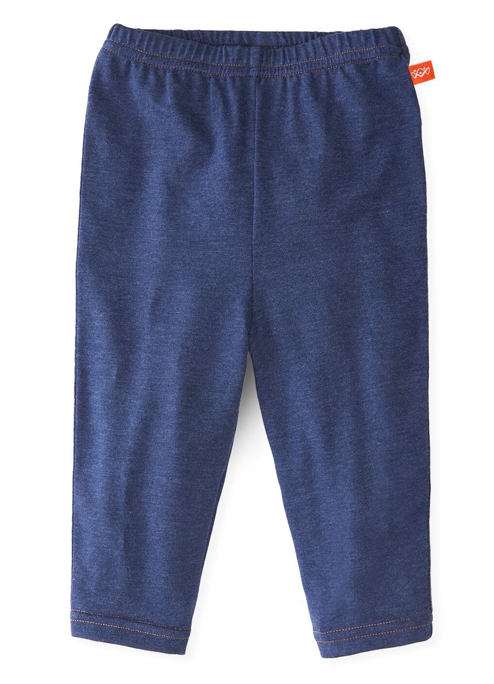 Baby Cotton Full-length Leggings, Navy, hi-res image number 0