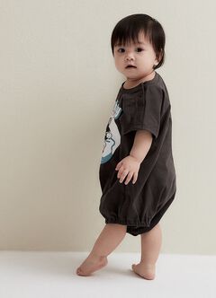 Disney Figaro & Cleo Baby Cotton Short Sleeve Romper, , hi-res