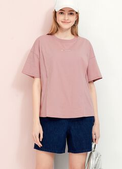 The A-Line Maternity Denim Shorts, , hi-res