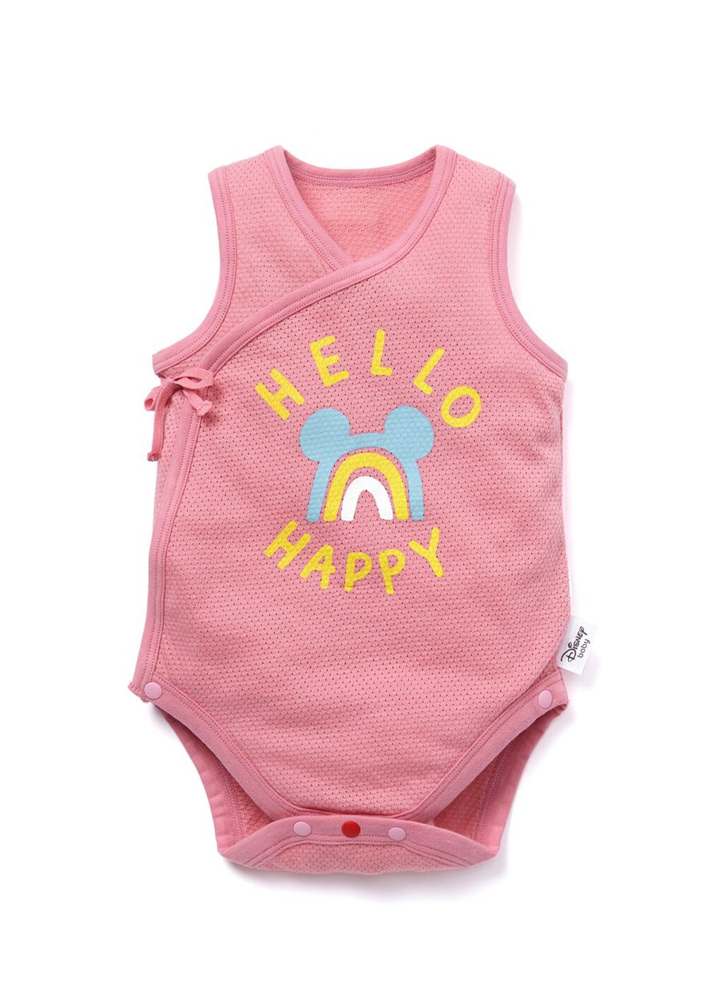 Newborn Cotton Mesh Sleeveless Bodysuit 2 Pack, Fuschia, hi-res image number 1