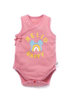 Newborn Cotton Mesh Sleeveless Bodysuit 2 Pack, Fuschia, hi-res