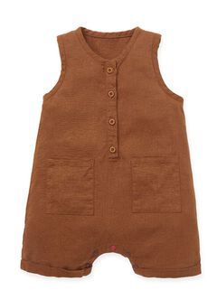 Baby S/L Patch Pocket Romper, , hi-res