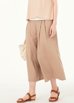 Drapey Maternity Wide Leg Pants, Khaki, hi-res