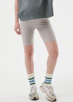 Ultra-Stretch Maternity Biker Shorts, Silver, hi-res