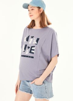 Disney Minnie Maternity & Nursing Top, Lilac, hi-res