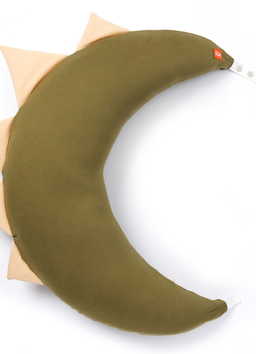 Maternity Support & Nursing Moon Pillow Case- Green Dinosaur, , hi-res image number 1