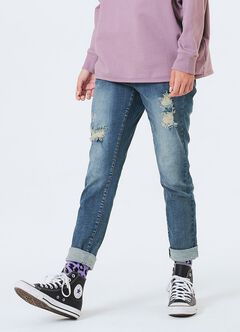 Ripped Detail Maternity Jeans, , hi-res