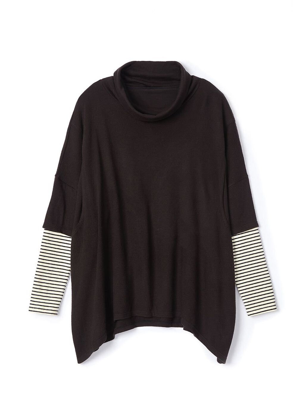 2 in 1 Maternity & Nursing Loose Top, Black, hi-res image number 5