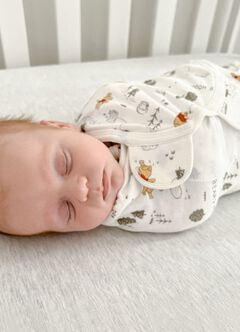 Disney Winnie The Pooh Cocoon Swaddle Wrap 2 Pack-White-F, White, hi-res