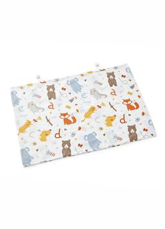 Optimum Temp. Antibacterial Summer Quilt Zoo, Silver, hi-res