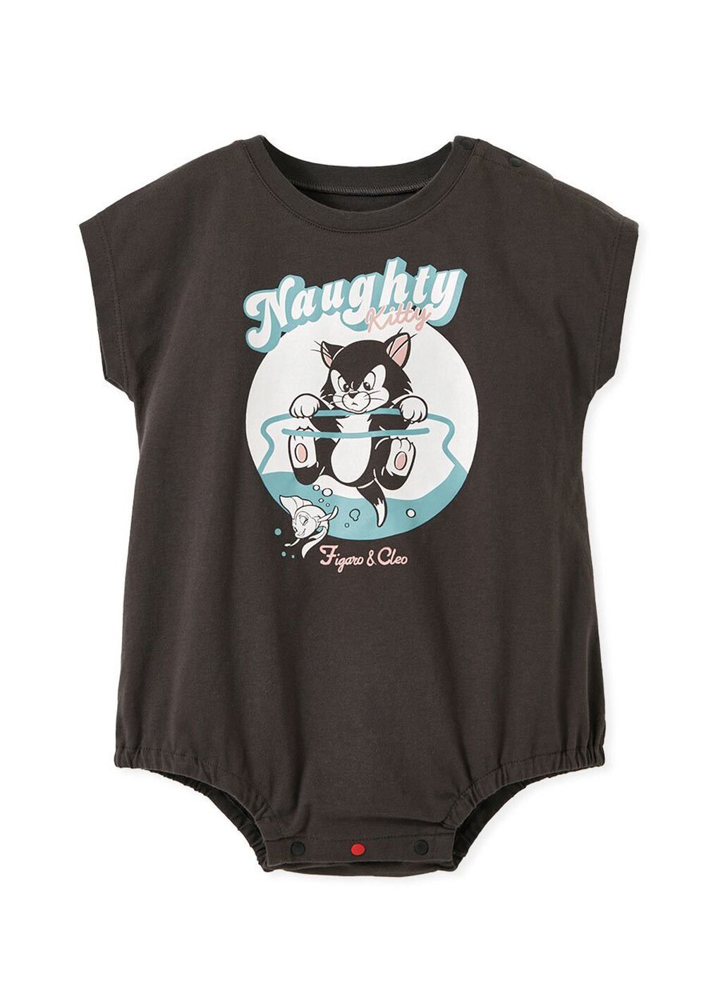 Disney Figaro & Cleo Baby Cotton Short Sleeve Romper, , hi-res image number 0