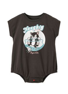 Disney Figaro & Cleo Baby Cotton Short Sleeve Romper, , hi-res