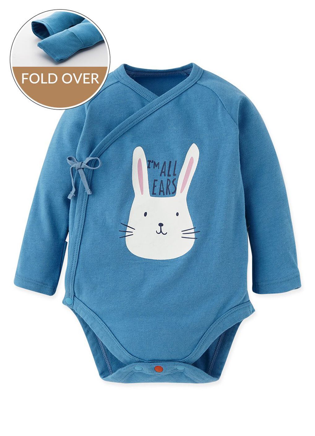 Baby Bunny Newborn Cotton L/S Bodysuit, , hi-res image number 0