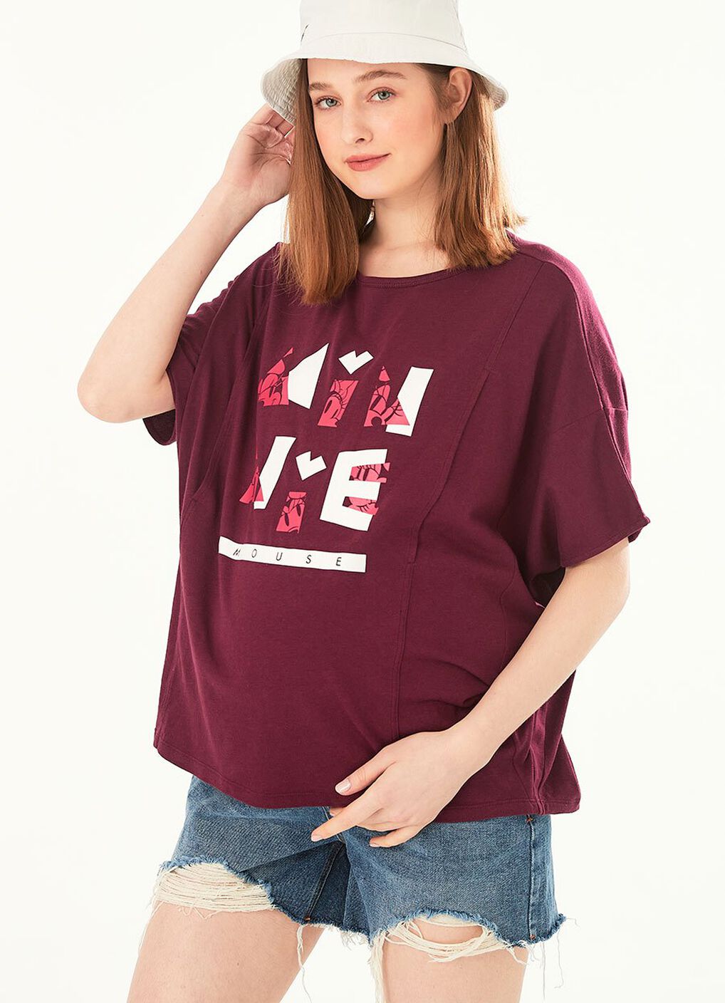 Disney Minnie Maternity & Nursing Top, Berry, hi-res image number 2