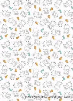 Line Arts Peppa Pig Newborn Cotton L/S Romper 2 Pcs Pack, , hi-res