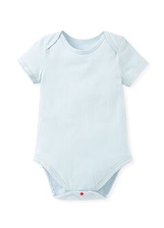 Geometry Baby Cotton Short Sleeve Bodysuit 2 Pack, Light Blue, hi-res