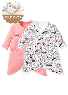 Label Peppa Pig Newborn Cotton L/S Romper 2 Pcs Pack, , hi-res