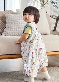 Lightweight Optimum Temp. Sleep Suit-Jungle Bumper Car, , hi-res