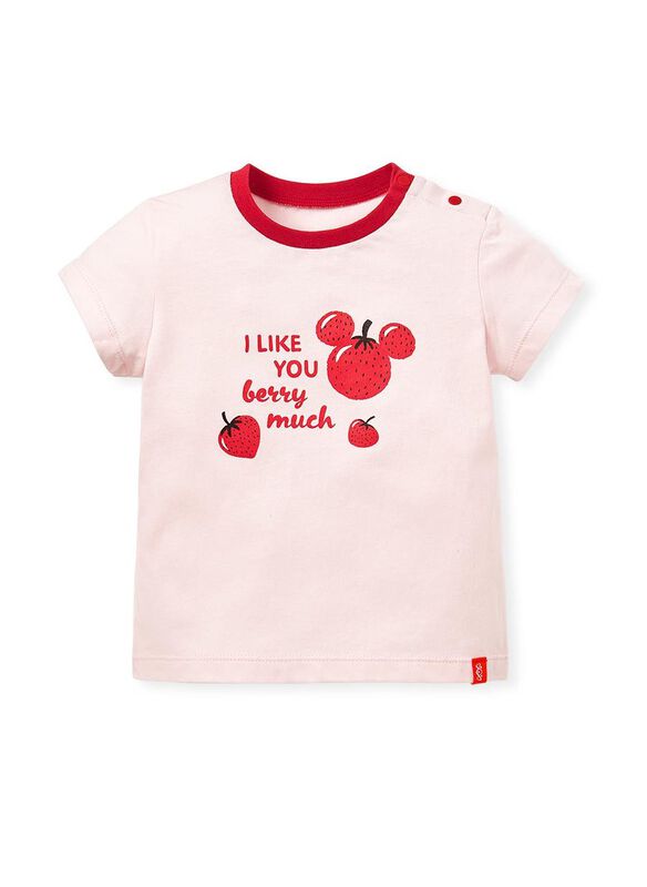 Disney Strawberry Mickey Baby Cotton Short Sleeve Tee