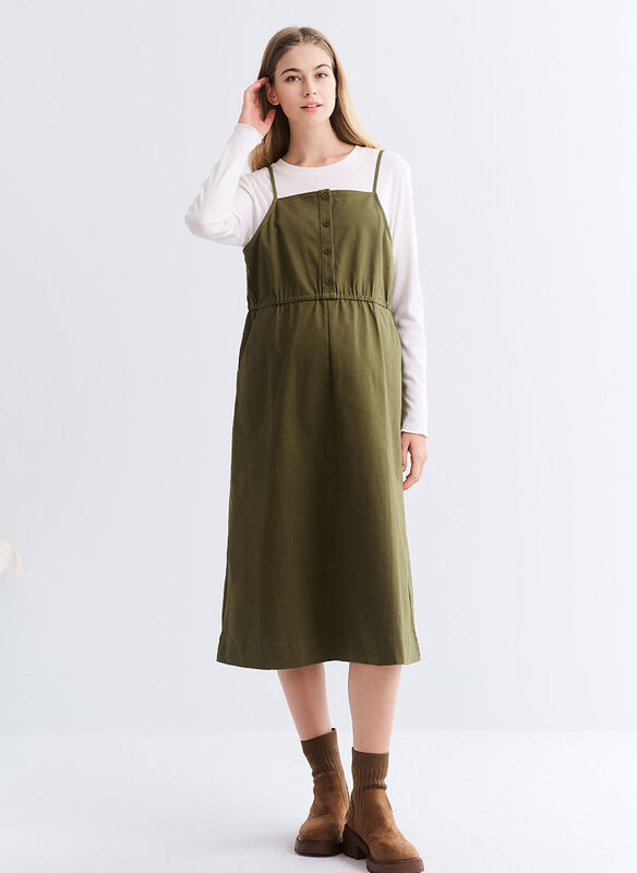 2 in 1 Maternity & Nursing Spliced Dress