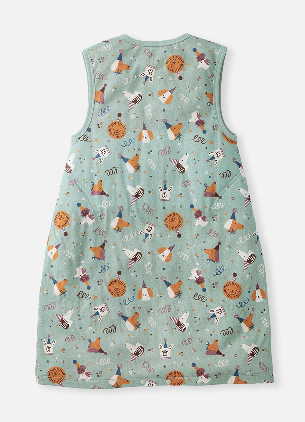Lightweight Optimum Temp. Sleep Suit-Doggie Party, , hi-res image number 1