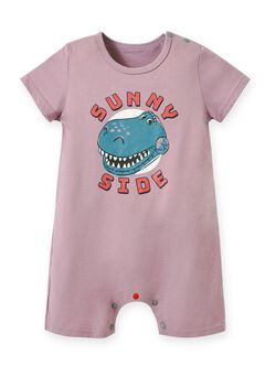 Disney Sunny Side Rex Baby Cotton Short Sleeve Romper, , hi-res